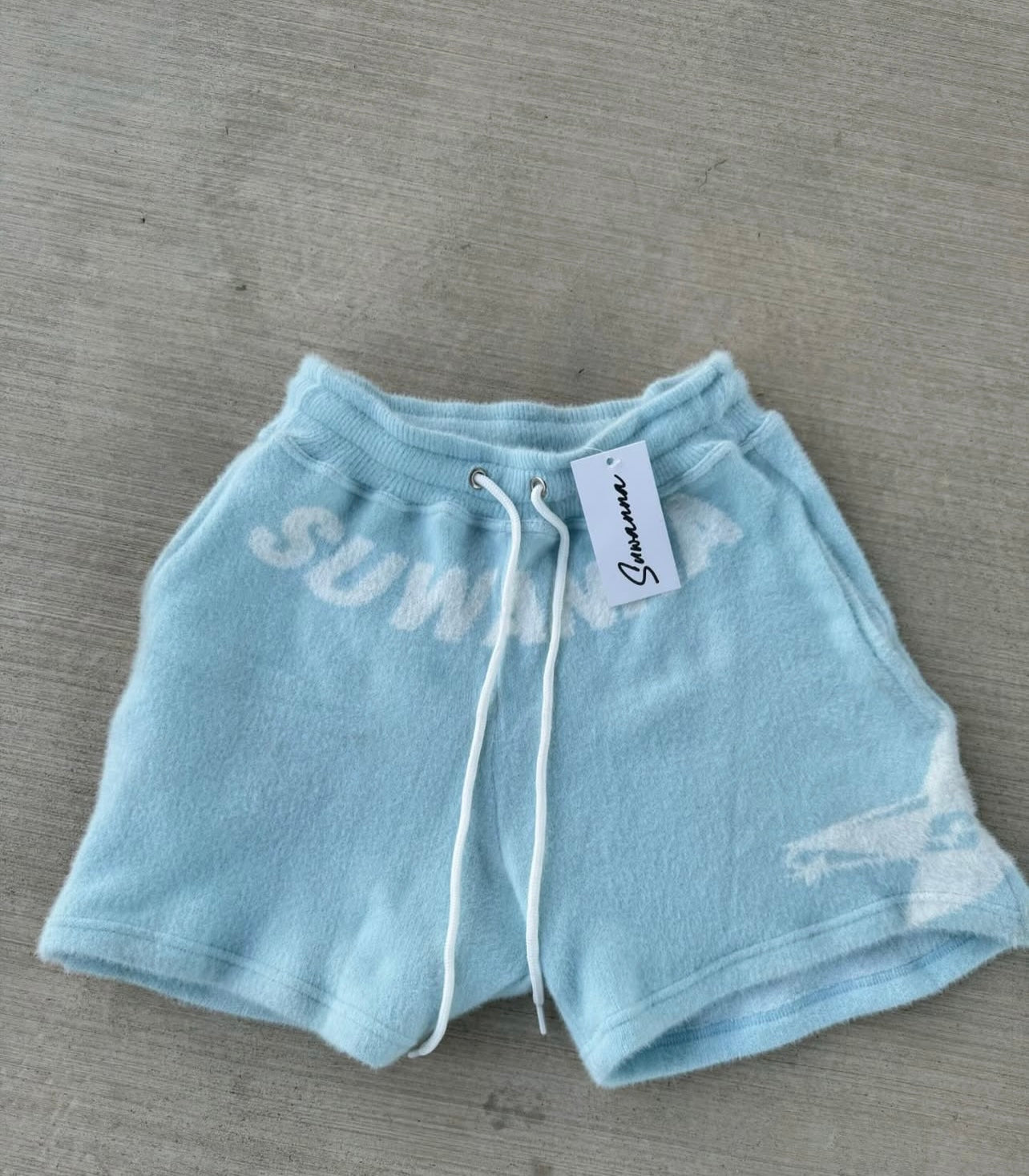 Blue Skies Mohair Shorts